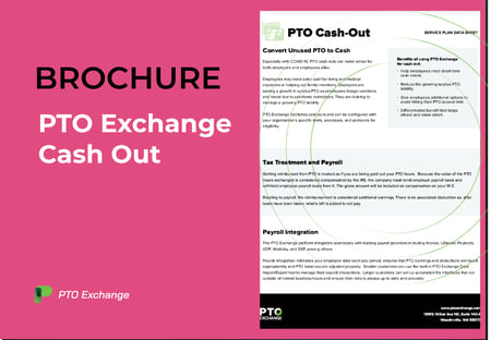 PTO Exchange Cash Out Brochure