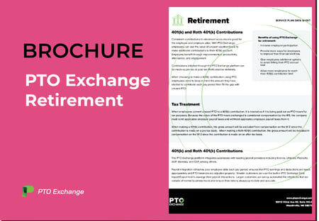 PTO Exchange Retirement Contributions Brochure