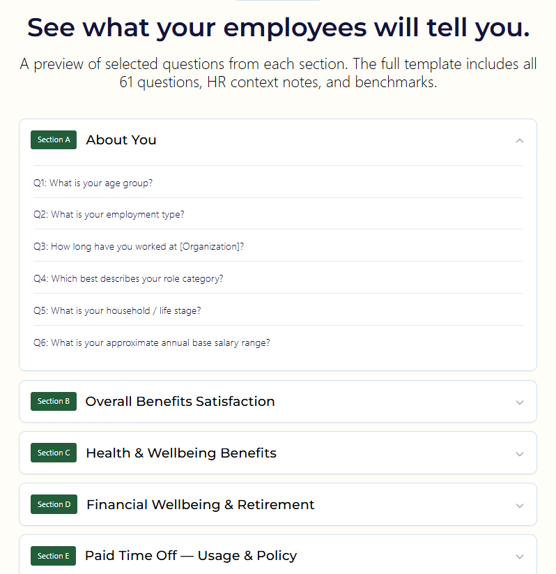 Benefit Survey Quest