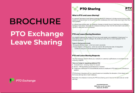 PTO Exchange Leave Sharing Brochure