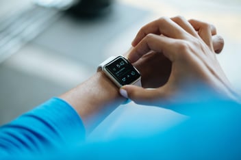 starting a workout on an apple watch