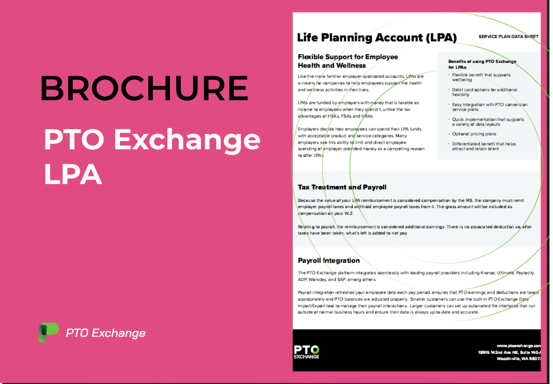 PTO Exchange Life Planning Accounts Brochure