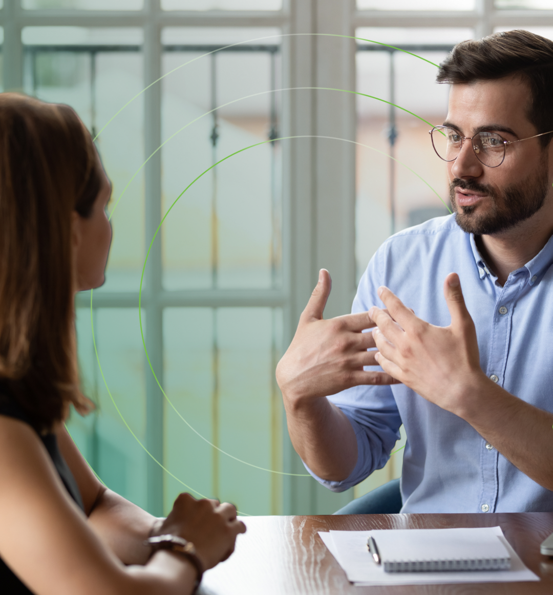 Hero Talking Hands Guy with Glasses Hero Talking Hands Guy with Glasses